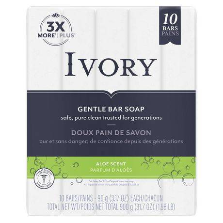 Ivory Clean Aloe Personal Bar (900 g, 10 ct)
