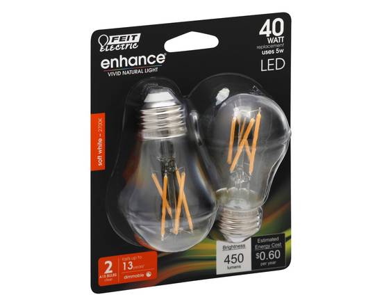 Feit Electric · 40W Enhance Soft White Light Bulbs (2 ct)