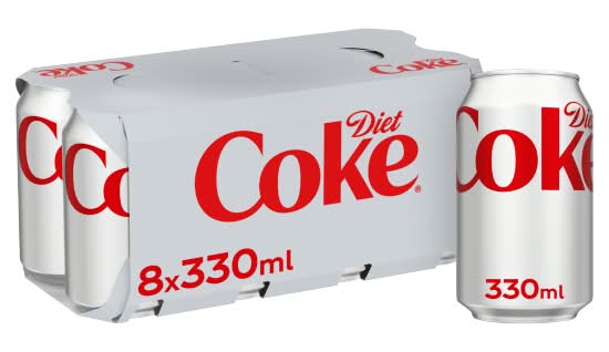 Diet Coke Soft Drink (8 x 330ml)