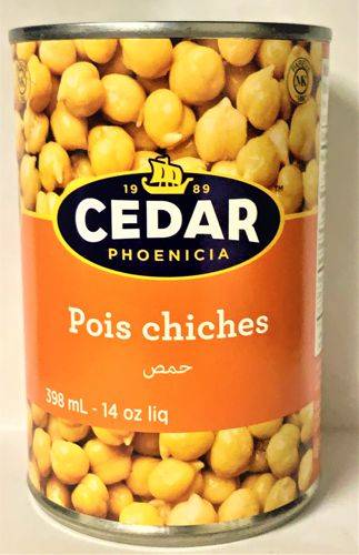 Cedar · Chick peas - Pois chiche
