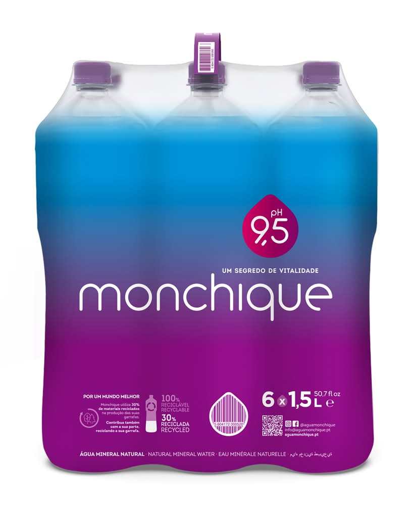 Monchique - Ã�gua Mineral Natural, 6 x 1.5l