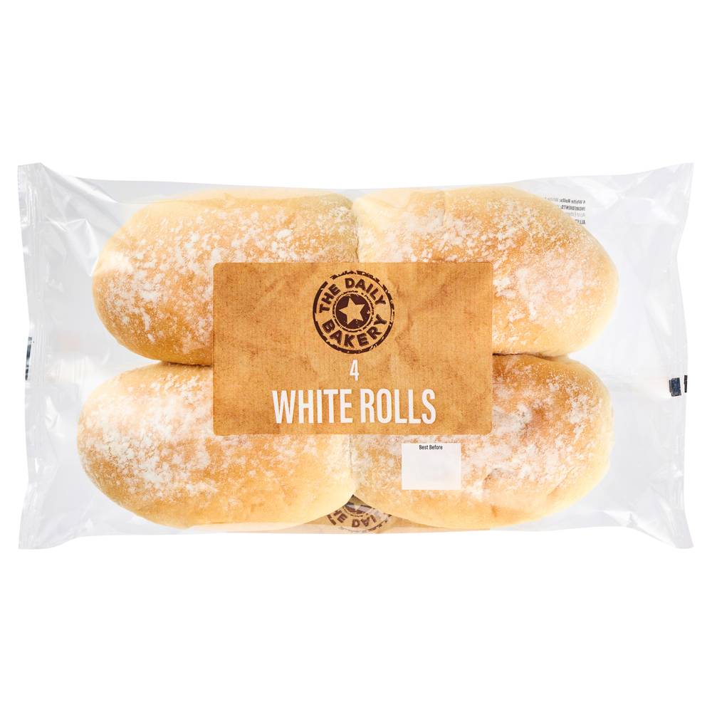 The Daily Bakery White Rolls (4 pack)