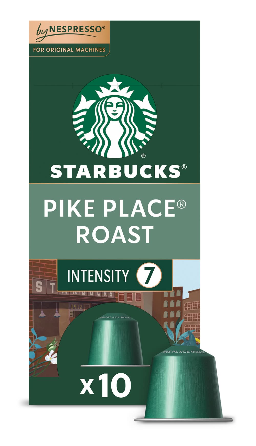 Starbucks Aluminum Capsules Ground Pike Place Roast Coffee (1.86 oz, 10 ct)