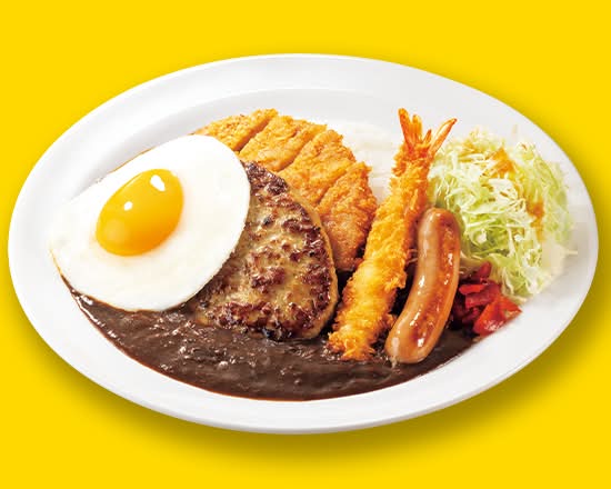 【今だけお得！100円OFF】ガストブラックカレー元気盛り Gusto’s Black Curry - with a lot of Toppings
