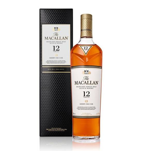 Macallan Sherry Oak 12 Years Old Single Malt Scotch Whisky (750 ml)