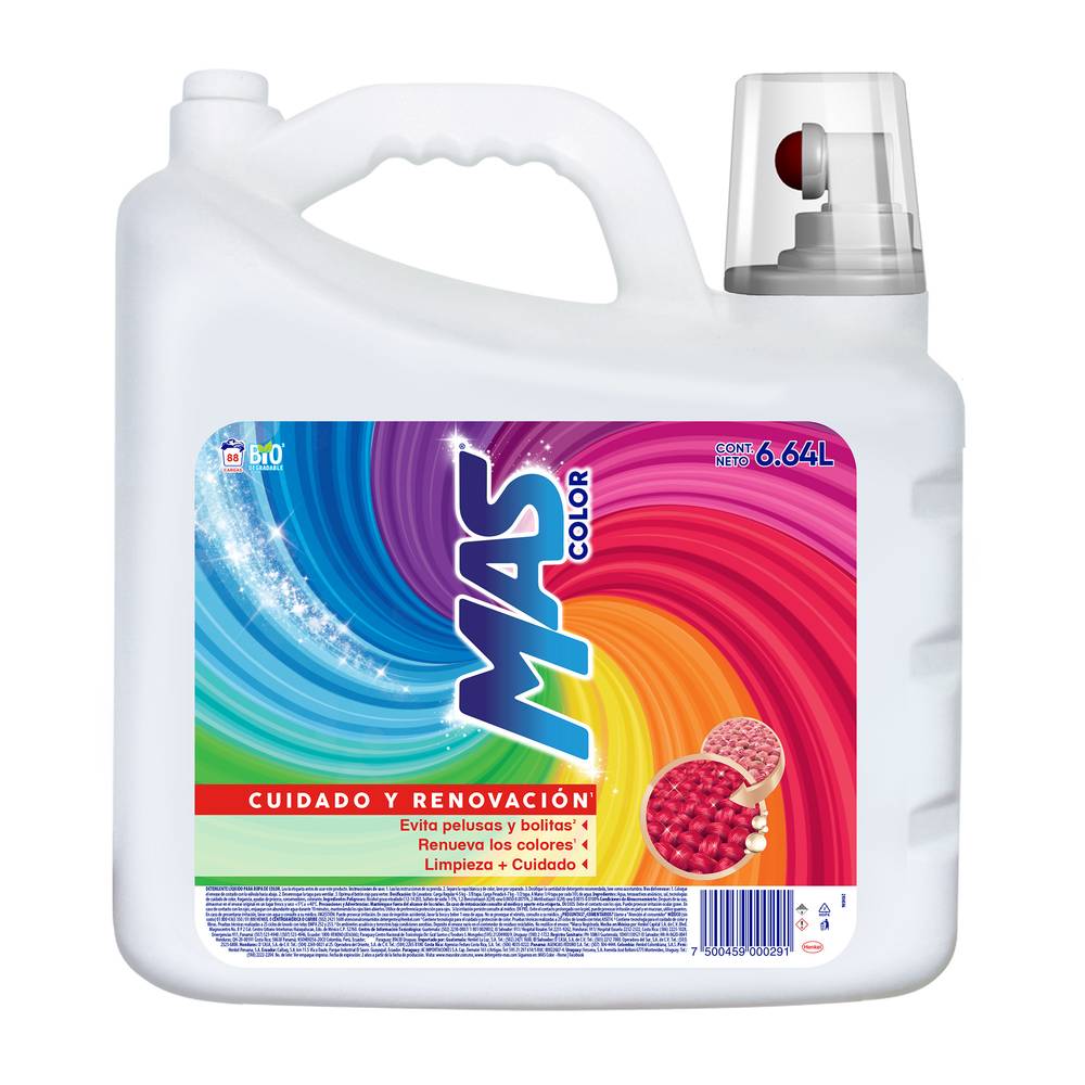 Mas · Detergente líquido color (6,64 L)