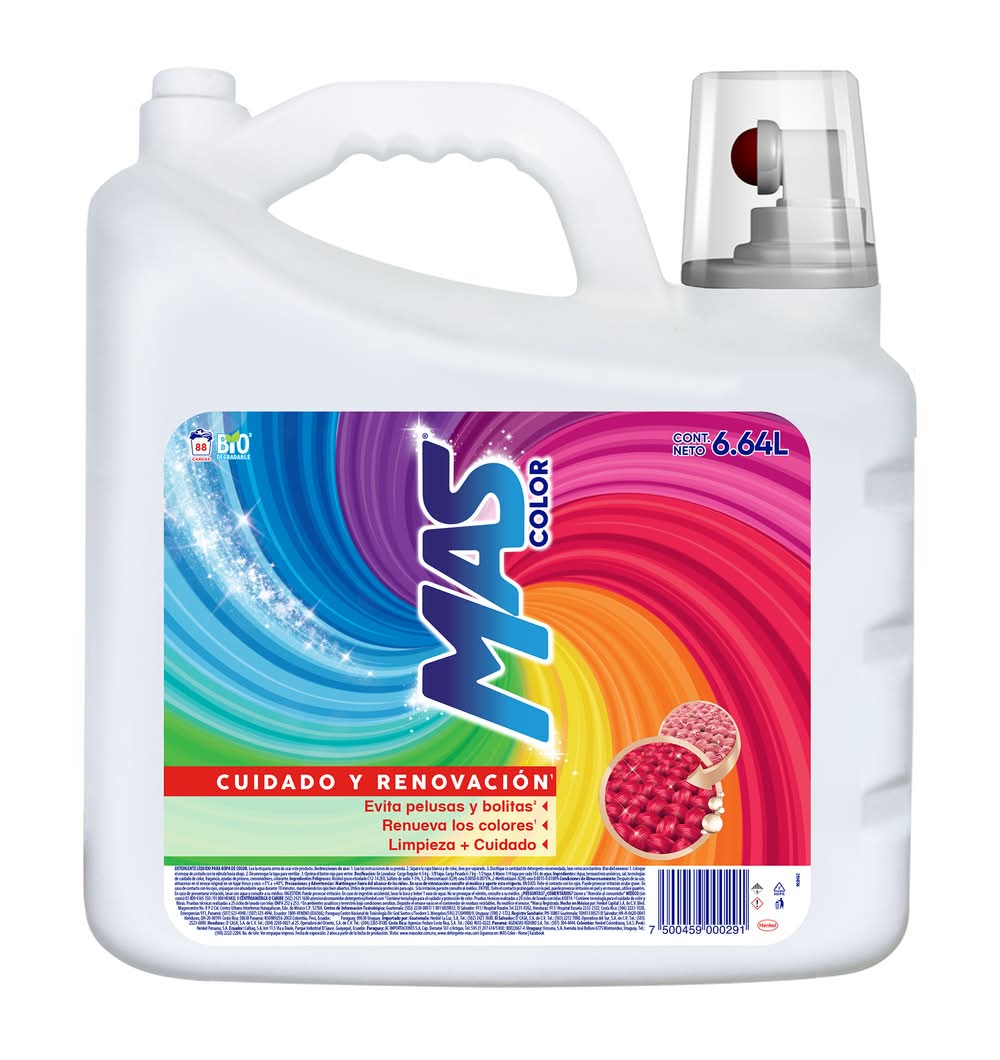 MAS · Color detergente líquido para ropa (6,64 L)