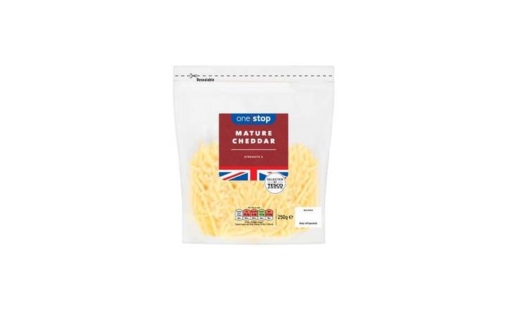 One Stop Grated British Mature Cheddar Cheese 250g (392838) 