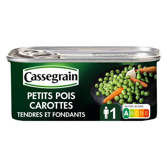 Cassegrain - Petits pois et carottes tendres et fondants