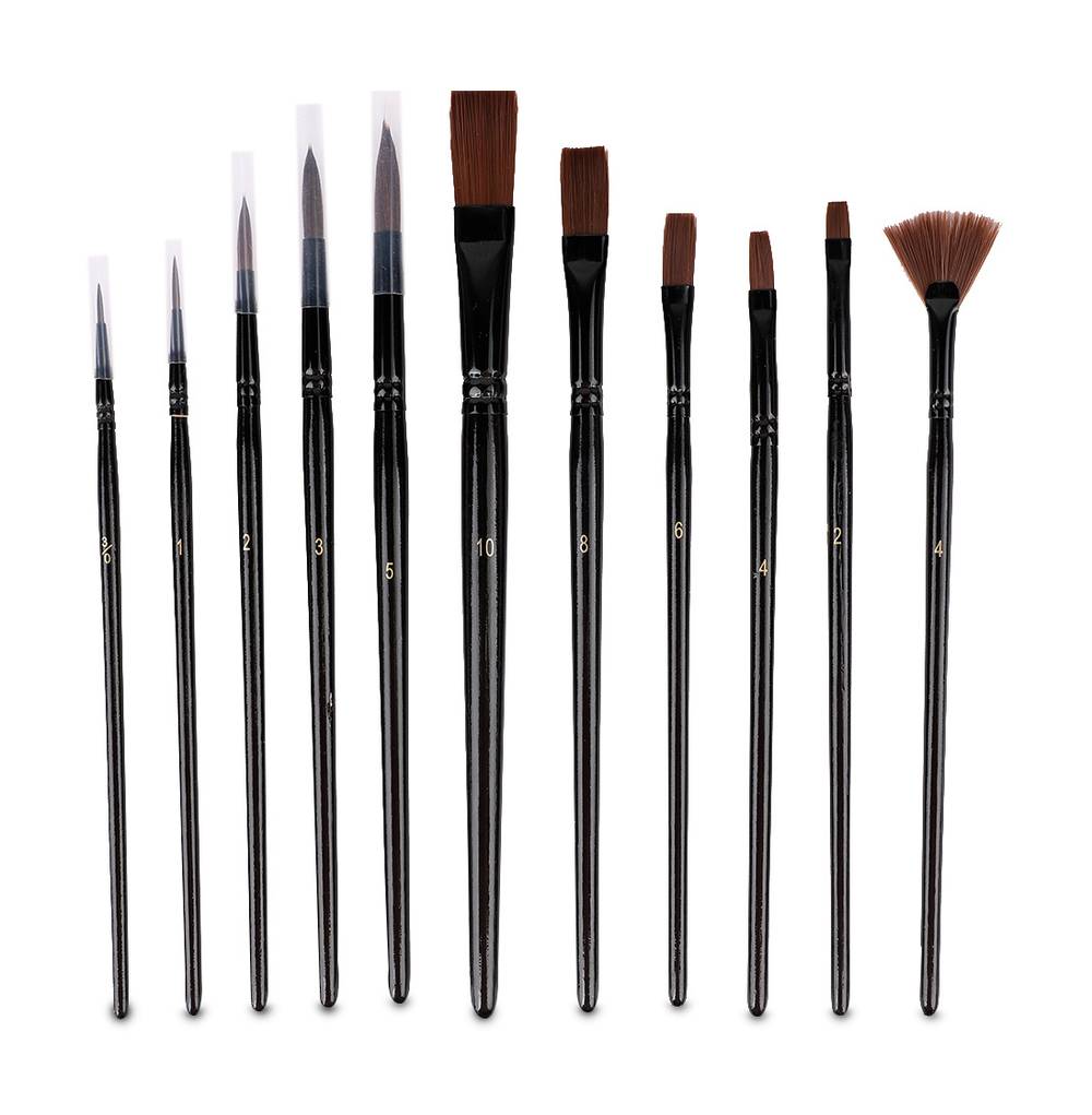 Red Top · Set de pinceles de madera (11 un)
