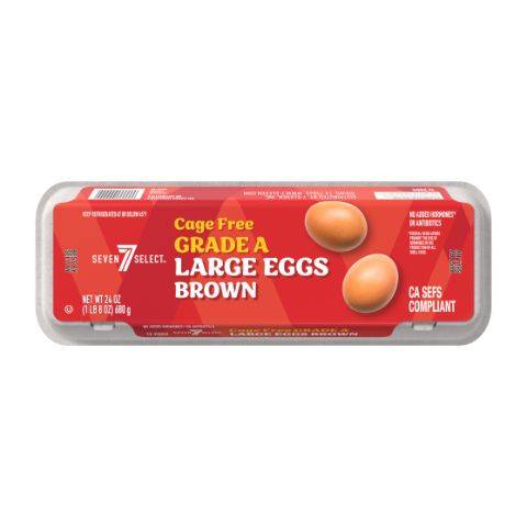 7-Select Cage Free Eggs Brown 12ct