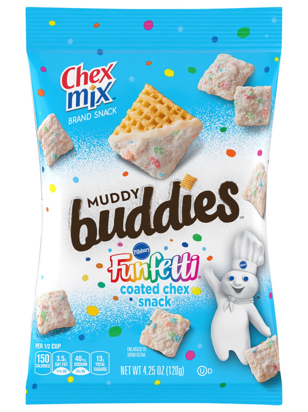 Chex Mix Muddy Buddies Cereals, Funfetti (4.25 oz)