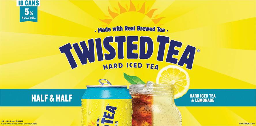 Twisted Tea Hard Iced Tea, Half & Half - 12 pack, 12 fl oz cans