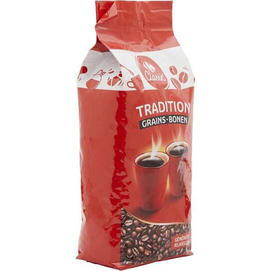 Carrefour Classic' - Café en grains tradition généreux (1 kg)