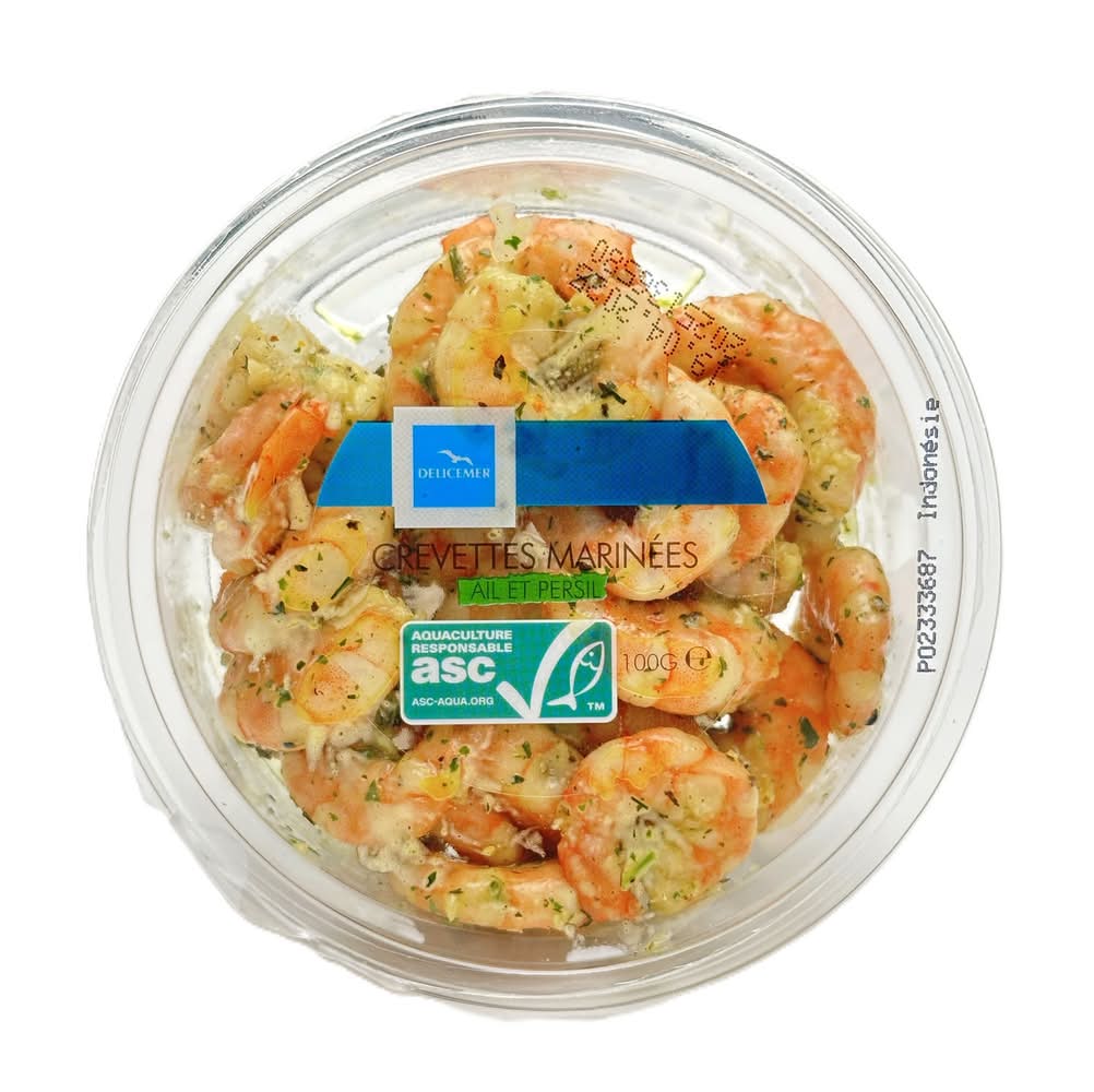 Delicemer - Tartinable crevettes marinées ail & persil (100g)
