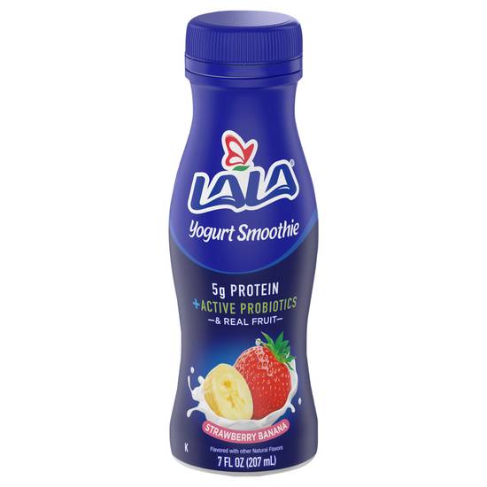 Lala Strawberry Banana Drinkable Yogurt Smoothie With Probiotics