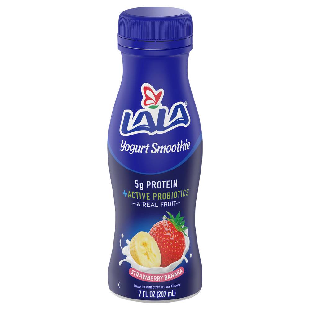 Lala Strawberry Banana Drinkable Yogurt Smoothie With Probiotics (7 oz)