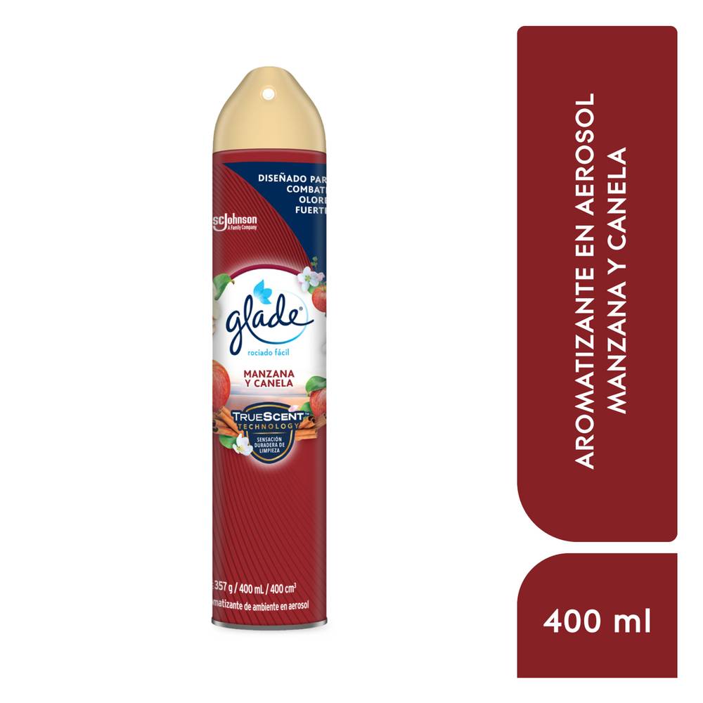 Glade aromatizante manzana canela (aerosol 400 ml)