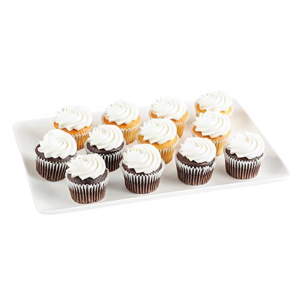 Cupcakes Variety Pack - White & Chocolate Cupcakes With White Icing