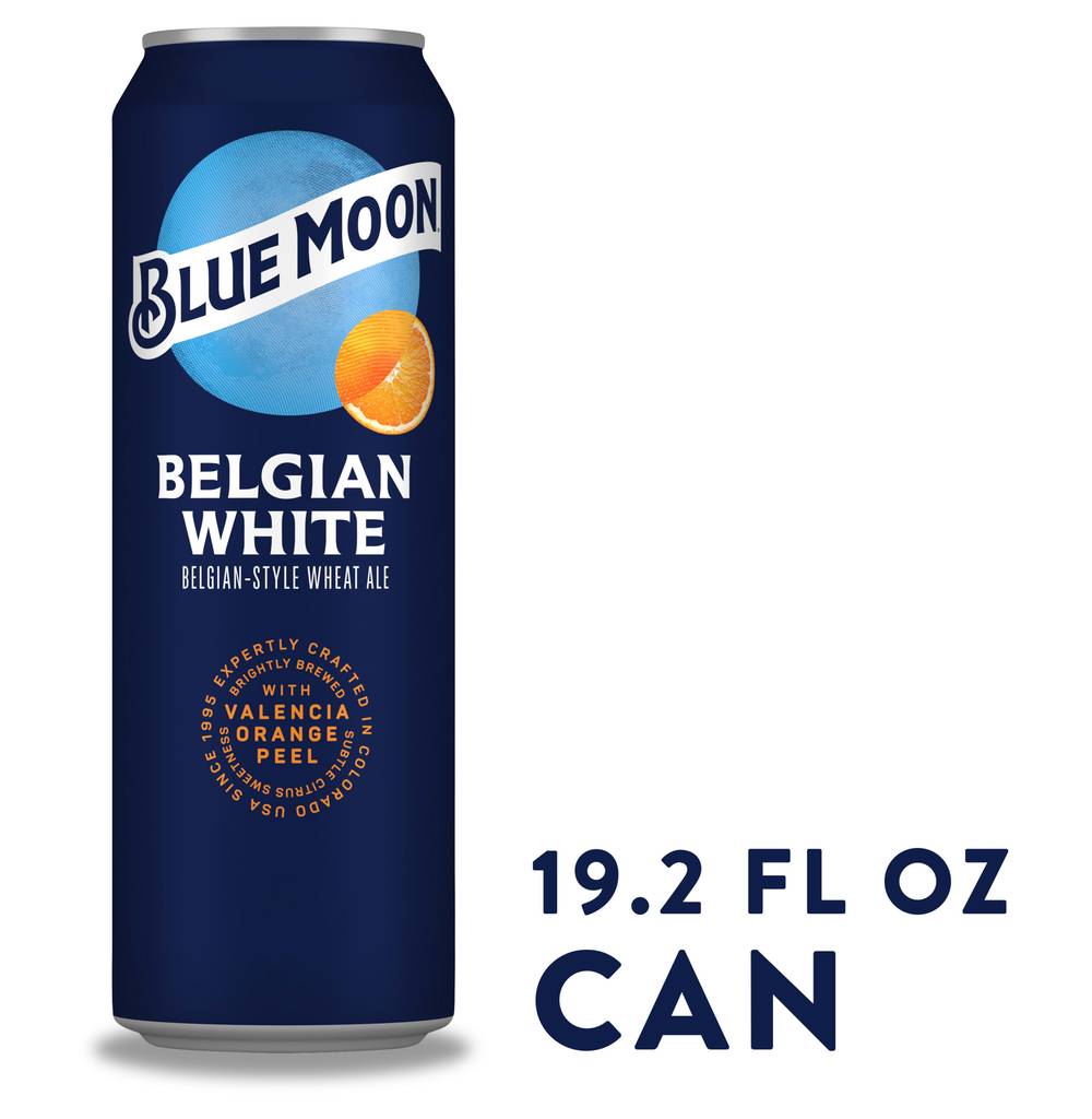 Blue Moon Belgian Style White Ale Beer (19.2 fl oz)