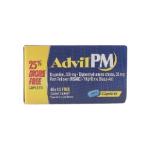 Advil Pm Ibuprofen 200 mg Pain Reliever (50 ct)