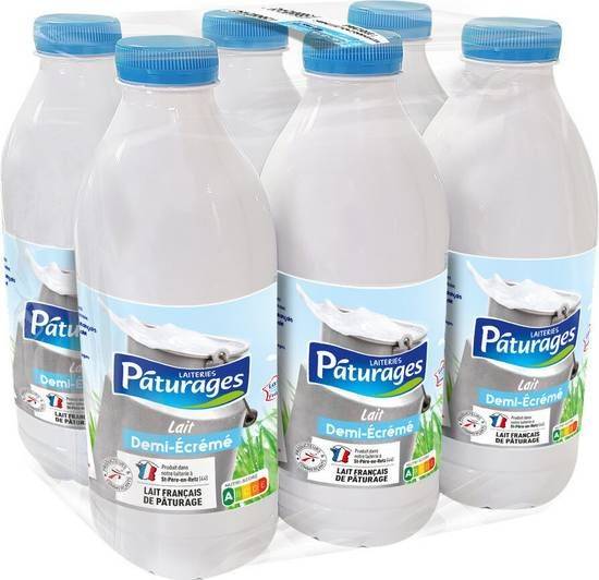 Lait demi-écrémé - paturages