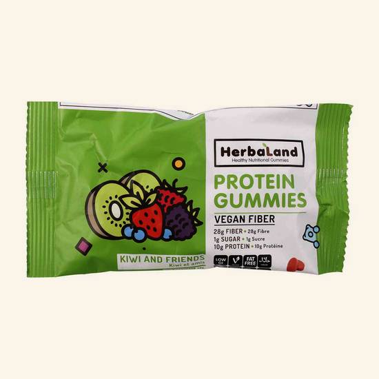 Herbaland protéine gélifié kiwi et amis (375 g) - protein gummies kiwi & friends (50 g)