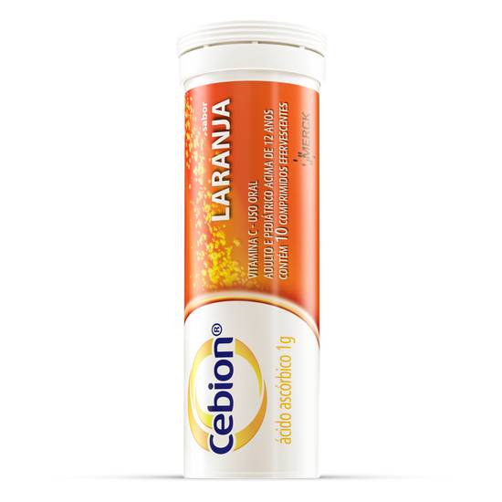 Merck cebion 1g sabor laranja (10 comprimidos)