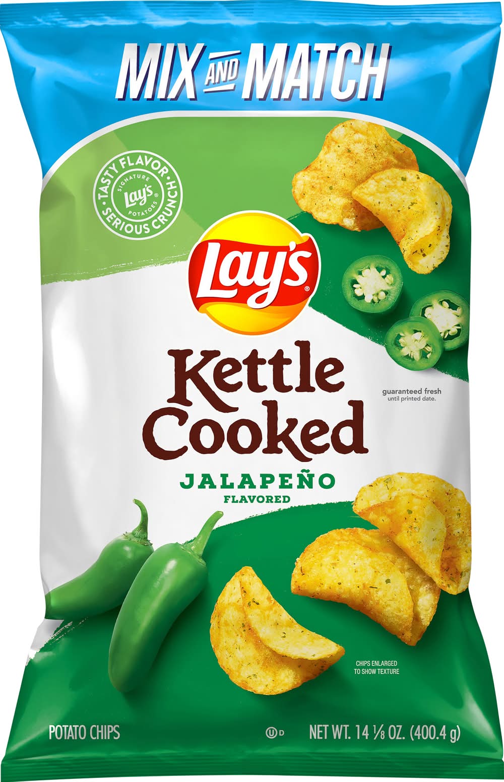 Lay's Kettle Cooked Potato Chips, Jalapeño (8 oz)