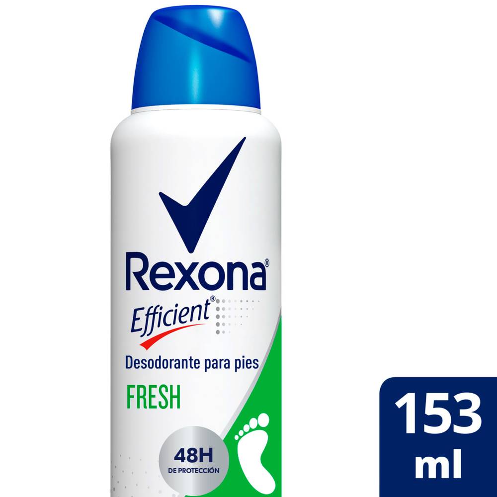 Rexona desodorante pies efficient fresh (spray 153 ml)