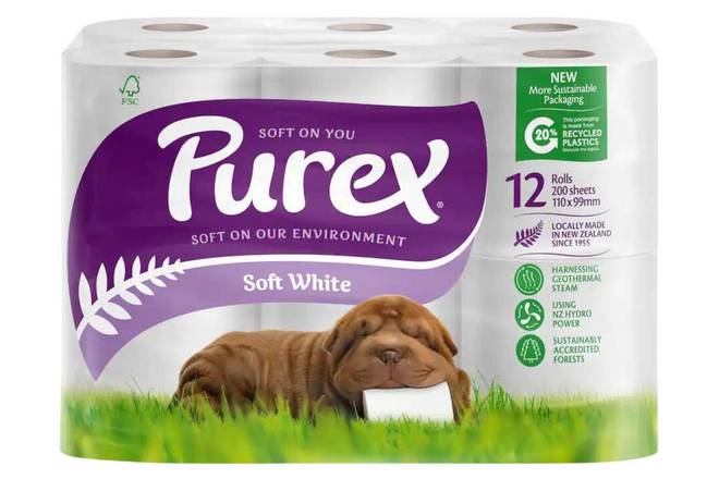 Purex Toilet Paper White 2Ply 12pk