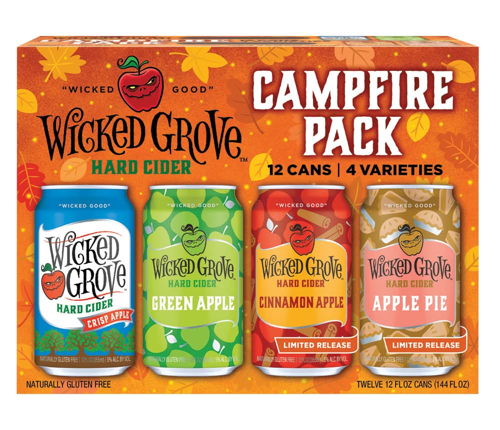 Wicked Grove Campfire Hard Cider Variety pack (12 x 12 fl oz)