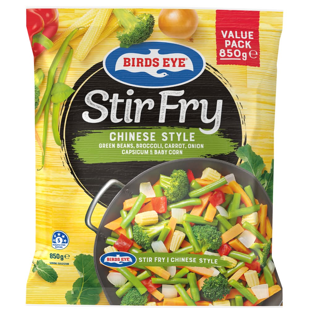 Birds Eye Frozen Chinese Stir Fry Vegetables (850g)