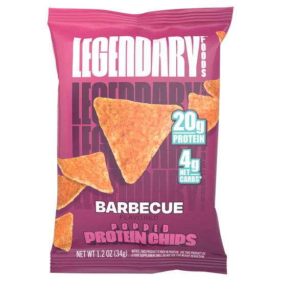 Legendary Foods Popped Barbecue Flavored Protein Chips