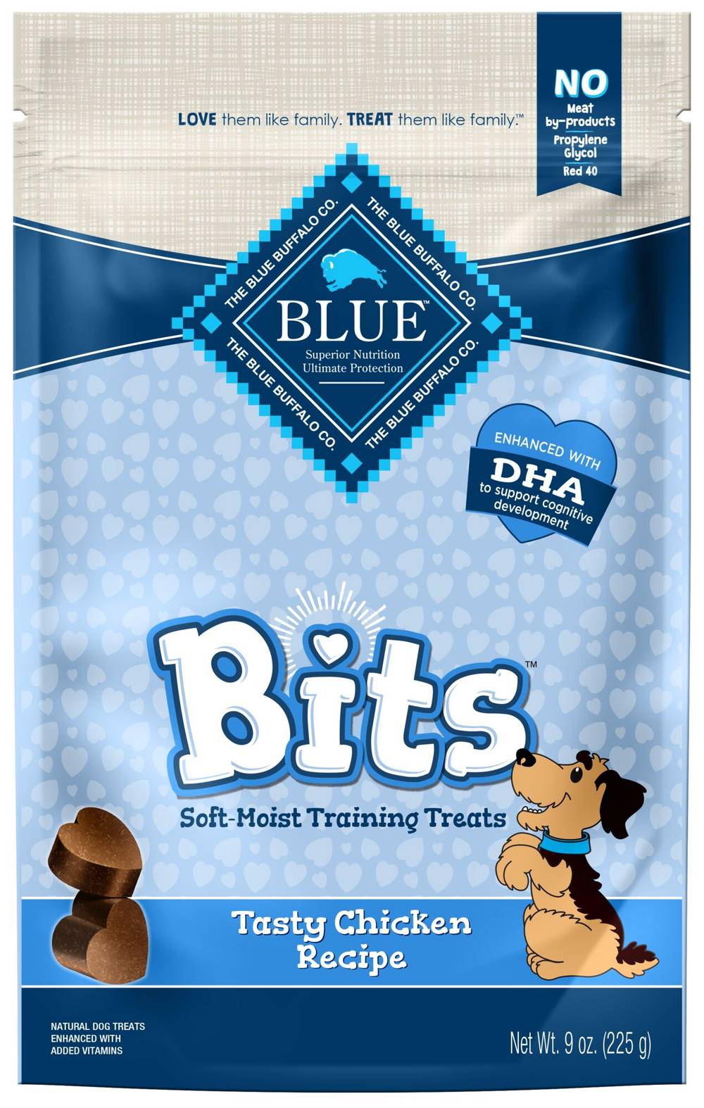 Blue Buffalo Blue Bits Natural Soft-Moist Training Dog Treats, Chicken Recipe, 9 Oz