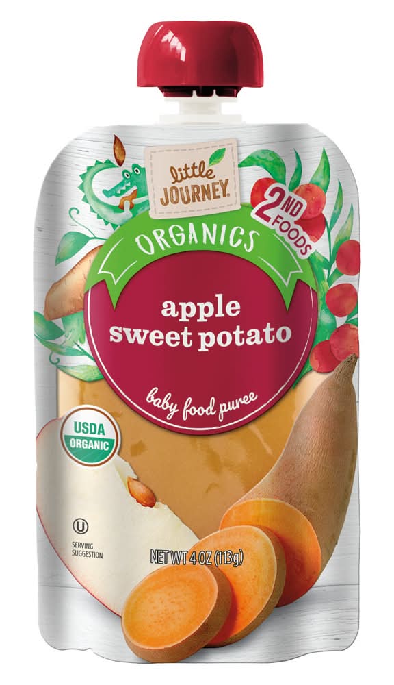 Little Journey Organics Baby Food Puree, Apple Sweet Potato (4 oz)