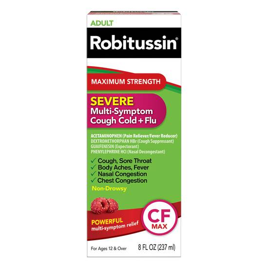 Robitussin Adult Non-Drowsy Multi-Symptom Cough Cold + Flu