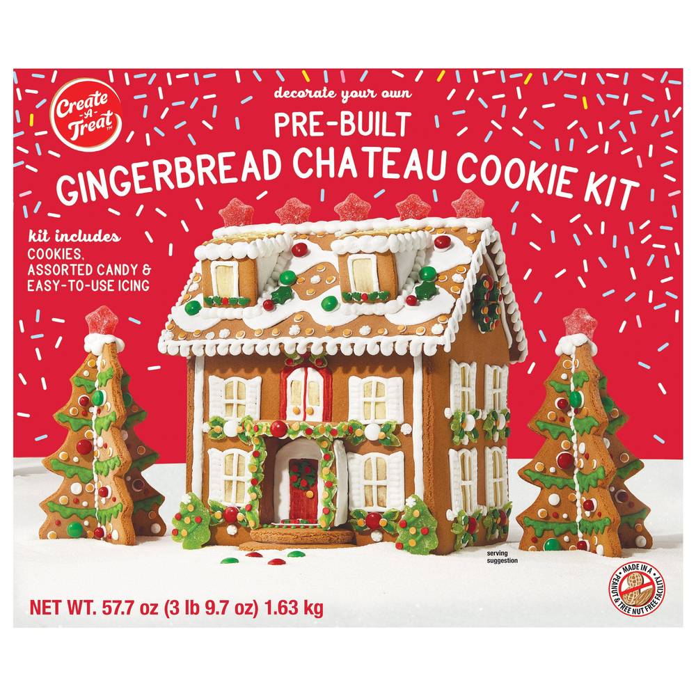 Create A Treat Pre-Built Gingerbread Chateau Cookie Kit (57.7 oz)