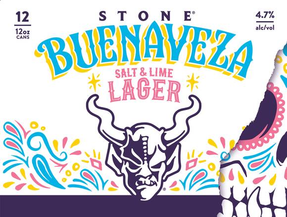 Stone Buenaveza Salt & Lime Lager Beer (12 pack, 12 oz)
