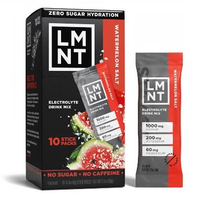 LMNT Zero Sugar Electrolyte Powdered Drink Mix, Watermelon Salt (10 x 0.21 oz)