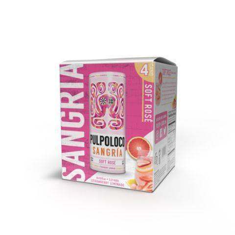 Pulpoloco Sangria Soft Rose 4 Pack 250ml Cans