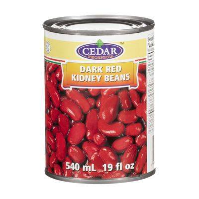 Cedar haricots rouge foncé (540 ml) - dark red kidney beans (540 ml)
