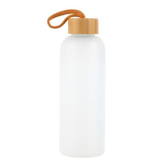 Make Market Frosted Glass Sublimation Bottle, White