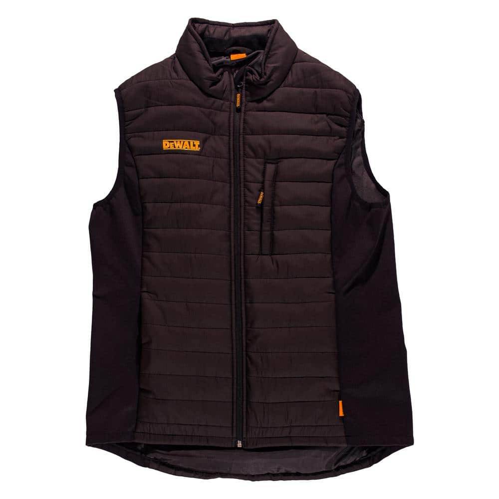 Dewalt Hybrid Men'S Size Large Black Nylon/Polyester Insulated Vest