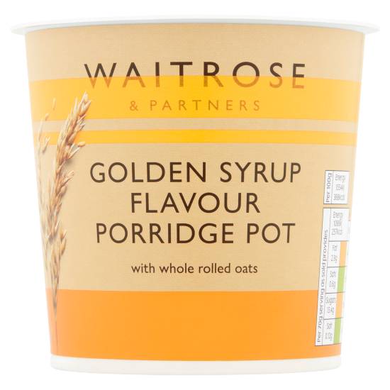 Waitrose Golden Syrup Flavour Porridge Pot