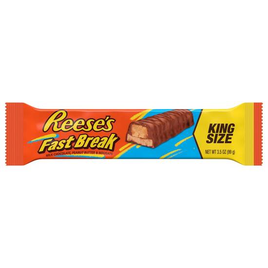 Reese's Fast Break Peanut Butter and Nougat King Size Candy 3.5 oz