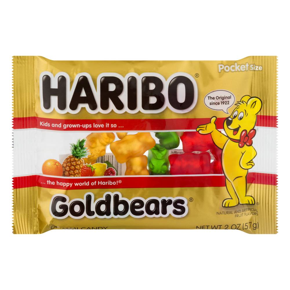 Haribo Goldbears Pocket Size Gummi Candy (2 oz)