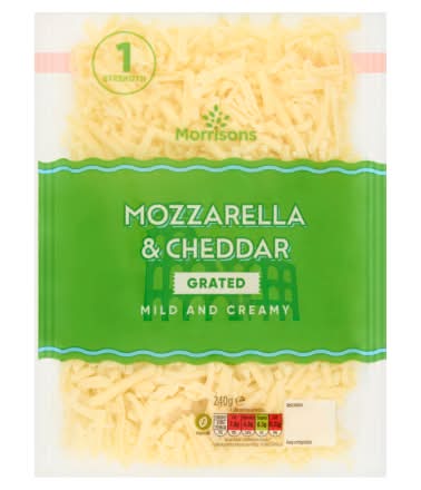 Morrisons Grated Mozzarella & Cheddar Cheese (240g)