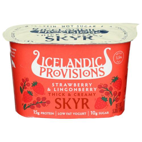 Icelandic Provisions Strawberry Lingonberry Skyr Yogurt