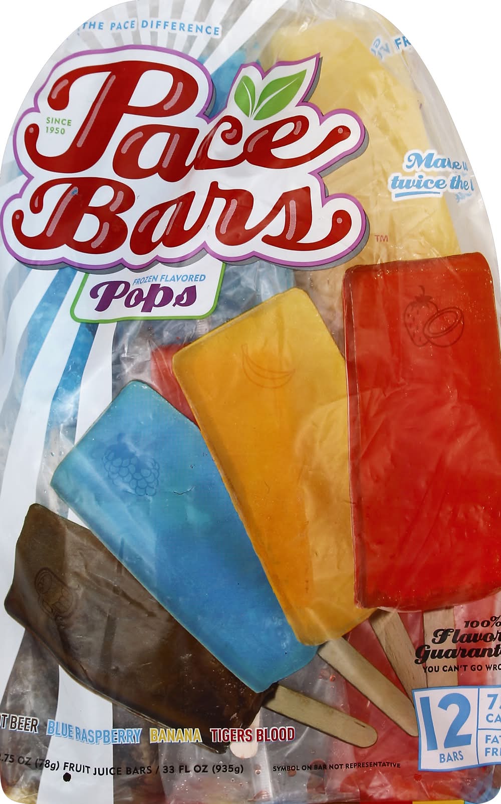 Pace Bars Pops, Assorted (2.75 oz, 12 ct)